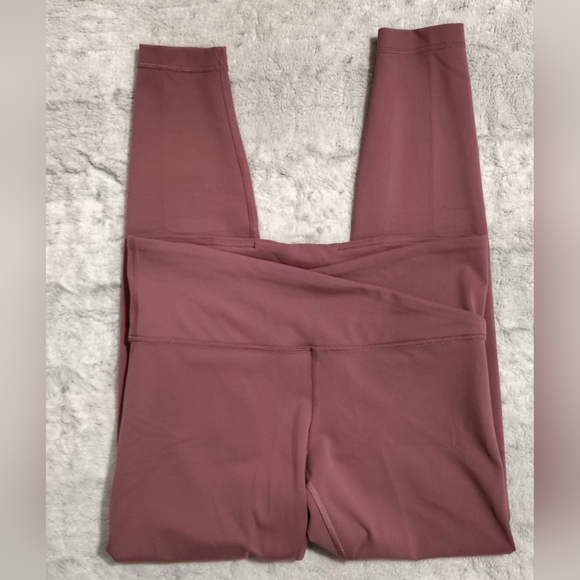 Lululemon Always On High Rise 28" Everlux "Plumful" Women's 10 Rare Athleisure - Picture 4 of 7